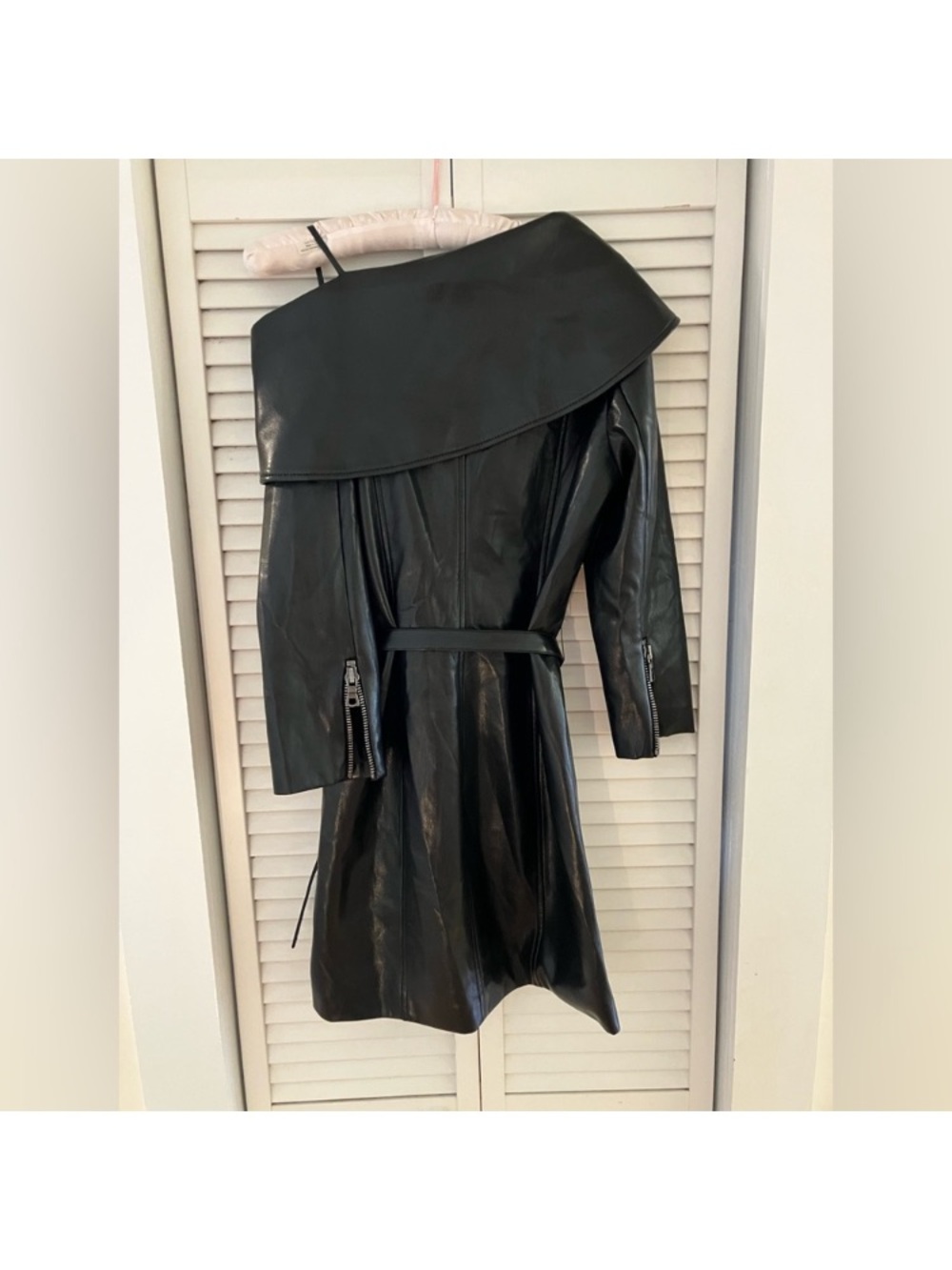 Alice+Olivia Miara Faux Leather Dress - Picture 10 of 13